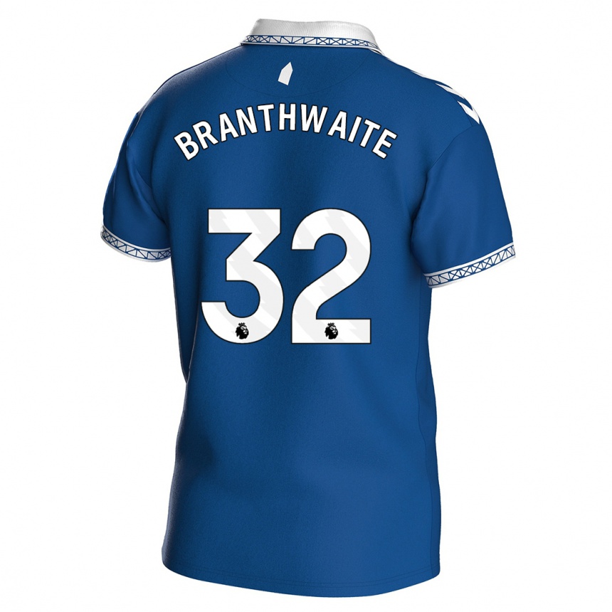 Hombre Fútbol Camiseta Jarrad Branthwaite #32 Azul Real 1ª Equipación 2023/24 Perú