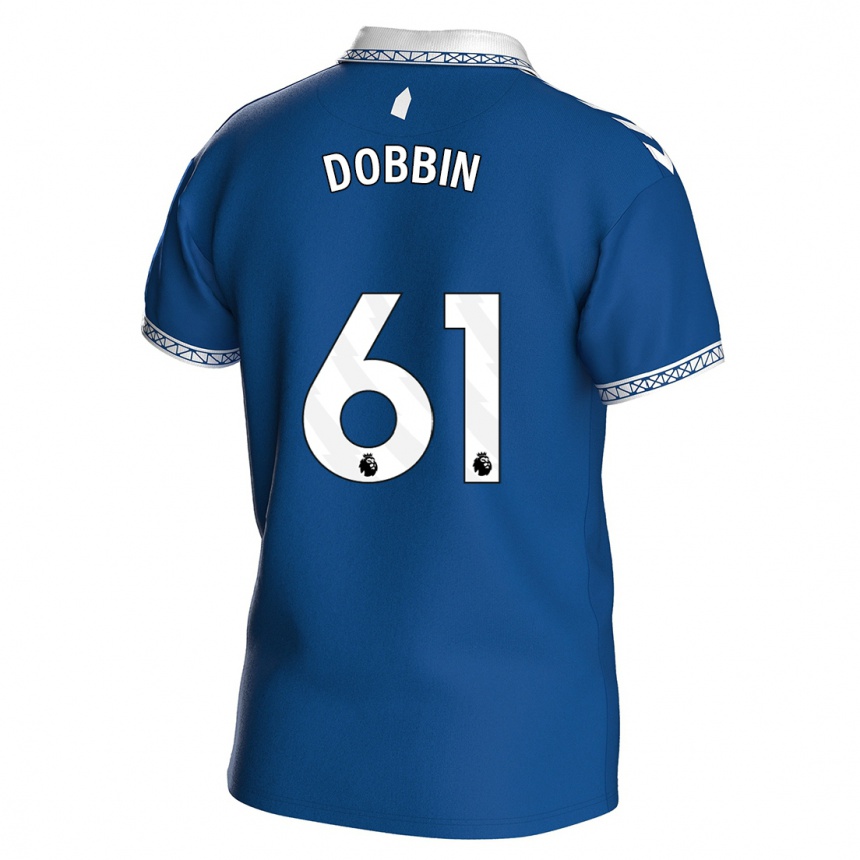 Hombre Fútbol Camiseta Lewis Dobbin #61 Azul Real 1ª Equipación 2023/24 Perú