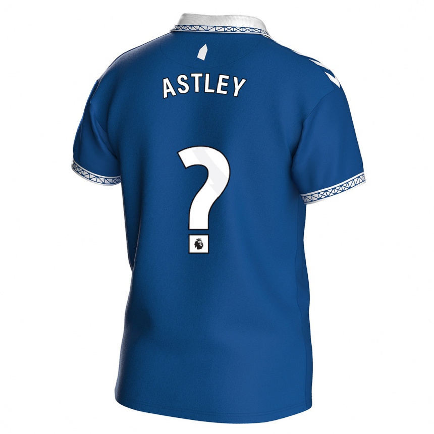 Hombre Fútbol Camiseta Ryan Astley #0 Azul Real 1ª Equipación 2023/24 Perú