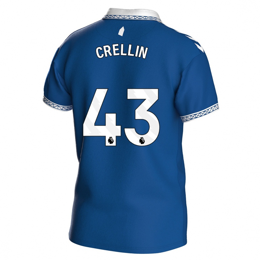 Hombre Fútbol Camiseta Billy Crellin #43 Azul Real 1ª Equipación 2023/24 Perú