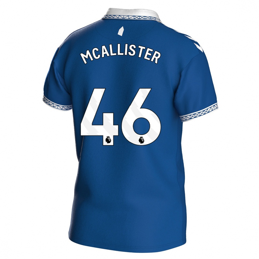 Hombre Fútbol Camiseta Sean Mcallister #46 Azul Real 1ª Equipación 2023/24 Perú