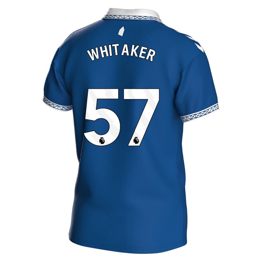 Hombre Fútbol Camiseta Charlie Whitaker #57 Azul Real 1ª Equipación 2023/24 Perú