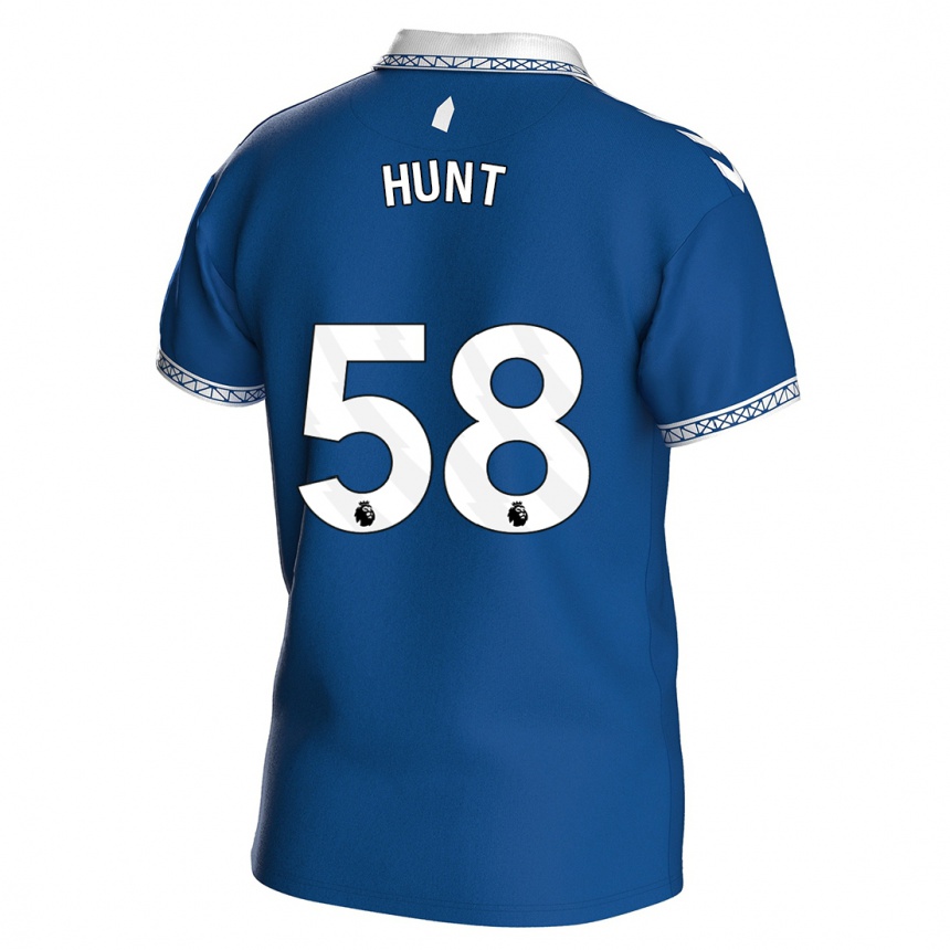 Hombre Fútbol Camiseta Mackenzie Hunt #58 Azul Real 1ª Equipación 2023/24 Perú