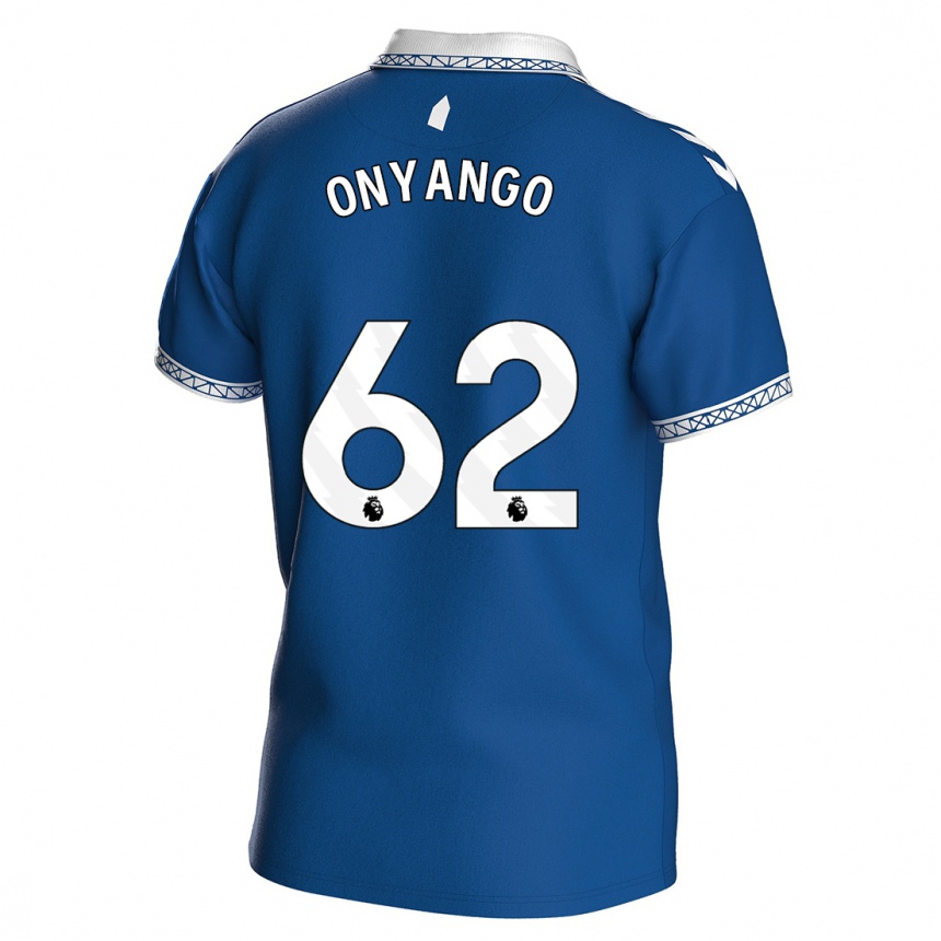 Hombre Fútbol Camiseta Tyler Onyango #62 Azul Real 1ª Equipación 2023/24 Perú