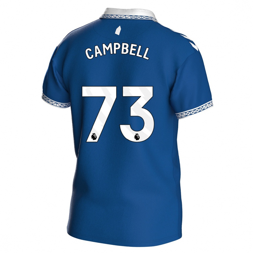 Hombre Fútbol Camiseta Elijah Campbell #73 Azul Real 1ª Equipación 2023/24 Perú