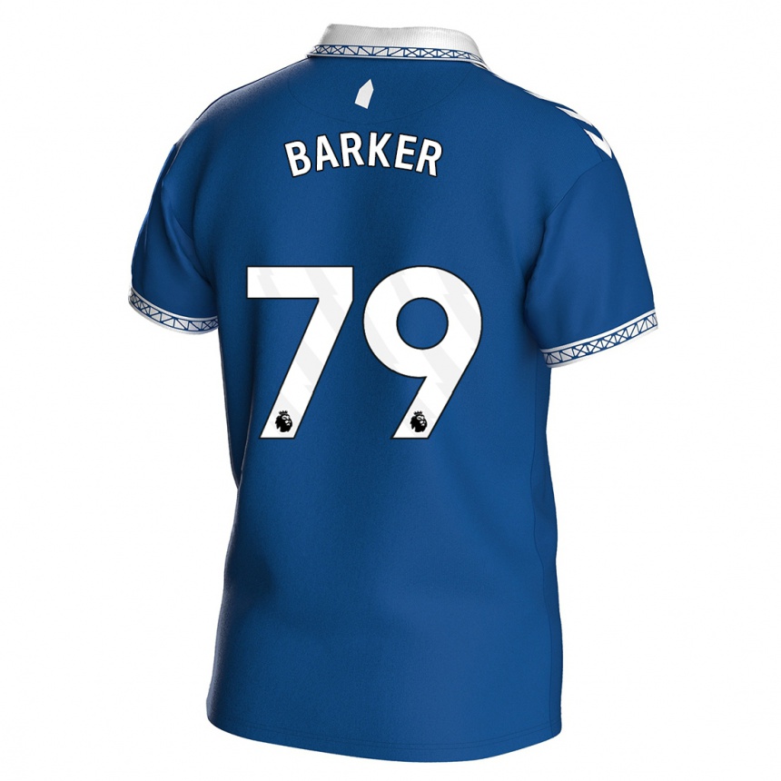 Hombre Fútbol Camiseta Owen Barker #79 Azul Real 1ª Equipación 2023/24 Perú