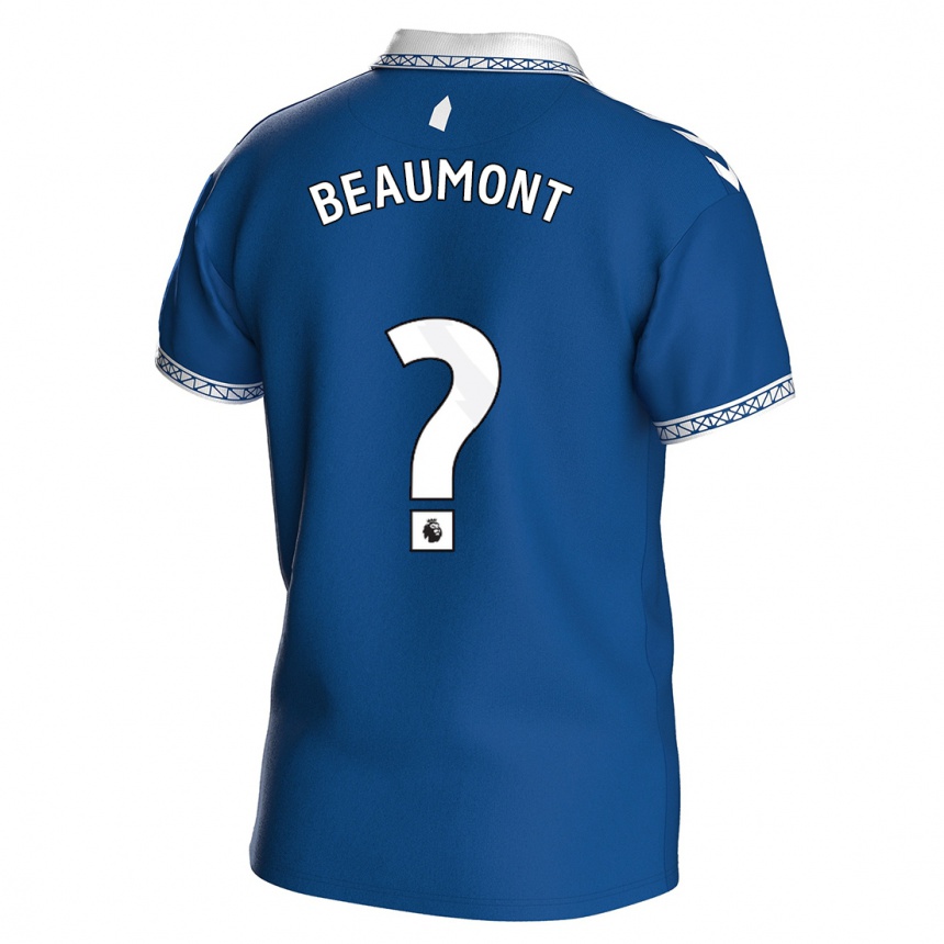 Hombre Fútbol Camiseta Jacob Beaumont Clark #0 Azul Real 1ª Equipación 2023/24 Perú