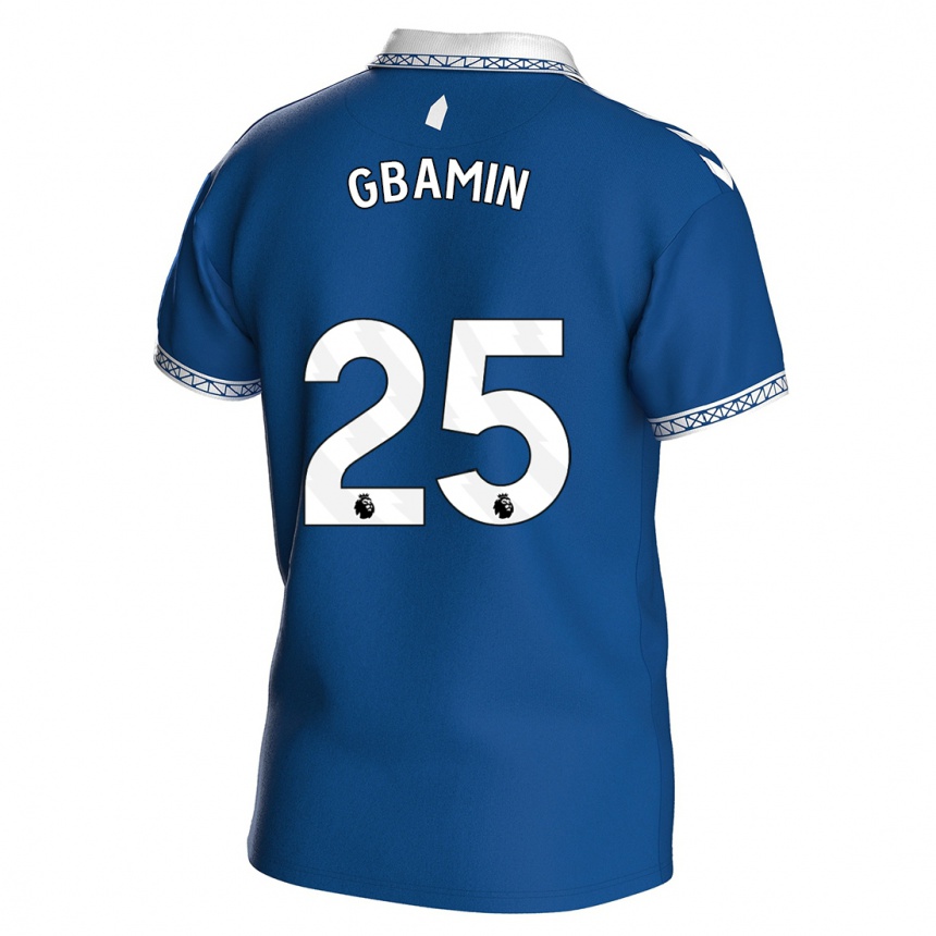 Hombre Fútbol Camiseta Jean-Philippe Gbamin #25 Azul Real 1ª Equipación 2023/24 Perú