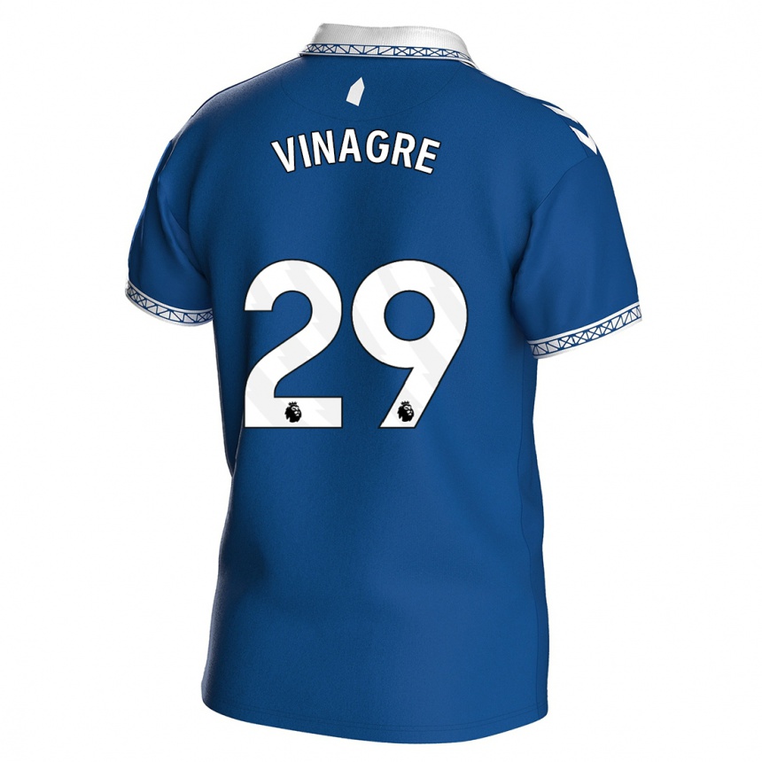 Hombre Fútbol Camiseta Ruben Vinagre #29 Azul Real 1ª Equipación 2023/24 Perú