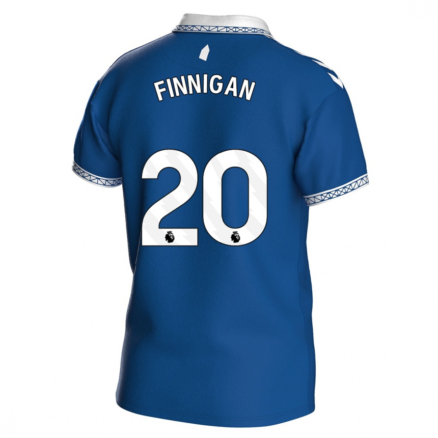 Hombre Fútbol Camiseta Megan Finnigan #20 Azul Real 1ª Equipación 2023/24 Perú