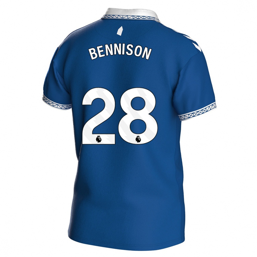 Hombre Fútbol Camiseta Hanna Bennison #28 Azul Real 1ª Equipación 2023/24 Perú