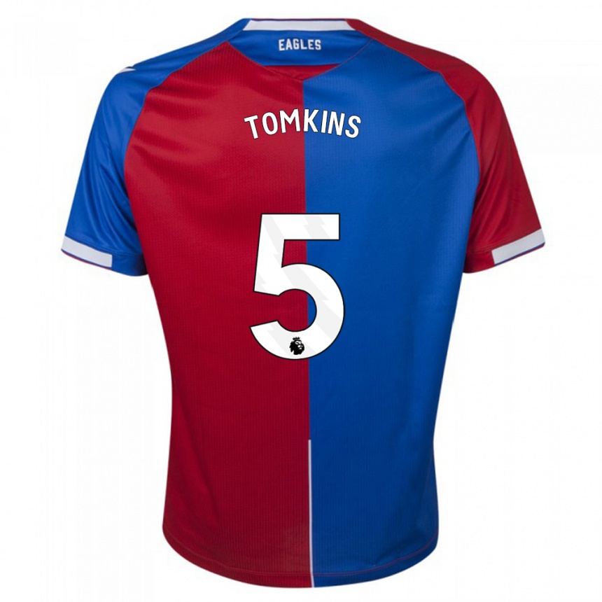 Hombre Fútbol Camiseta James Tomkins #5 Rojo Azul 1ª Equipación 2023/24 Perú