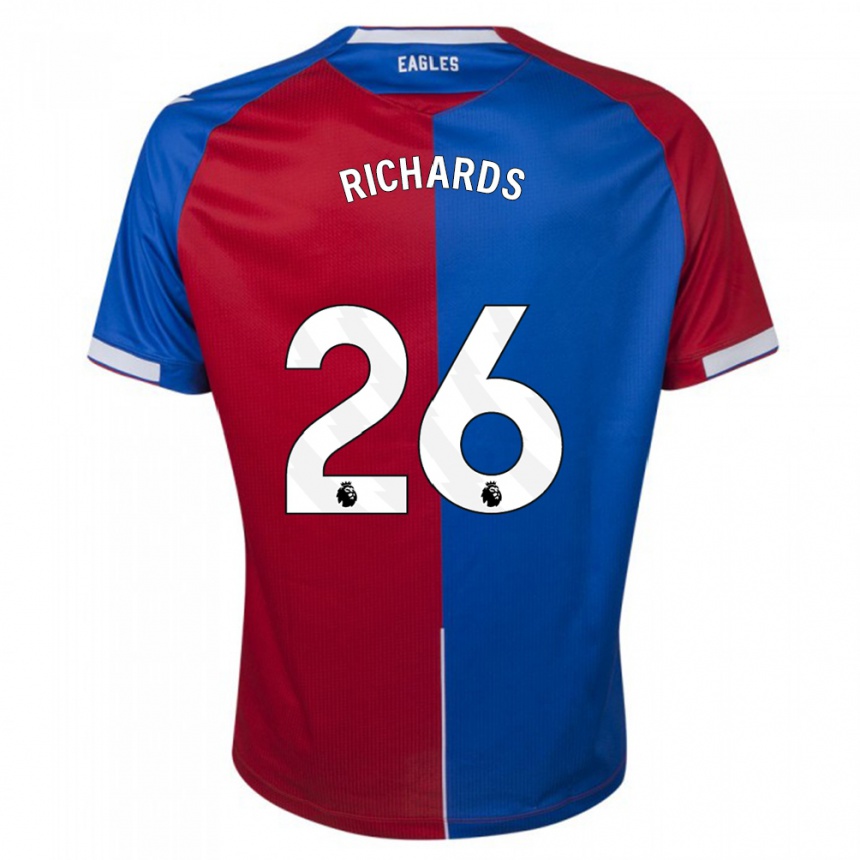 Hombre Fútbol Camiseta Chris Richards #26 Rojo Azul 1ª Equipación 2023/24 Perú