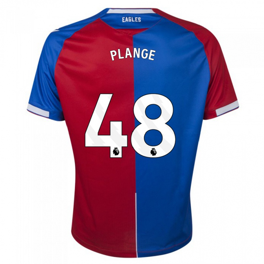 Hombre Fútbol Camiseta Luke Plange #48 Rojo Azul 1ª Equipación 2023/24 Perú