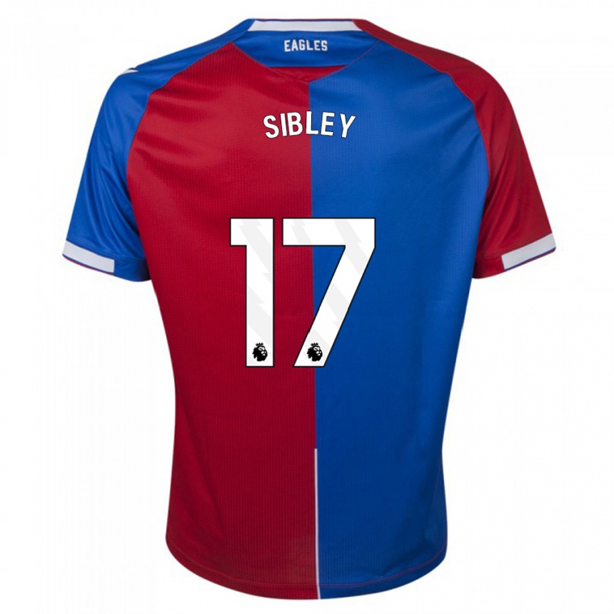 Hombre Fútbol Camiseta Isabella Sibley #17 Rojo Azul 1ª Equipación 2023/24 Perú