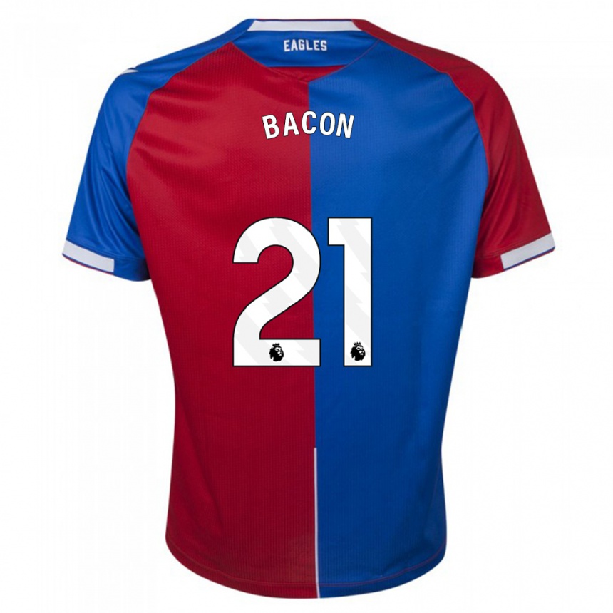 Hombre Fútbol Camiseta Skye Bacon #21 Rojo Azul 1ª Equipación 2023/24 Perú