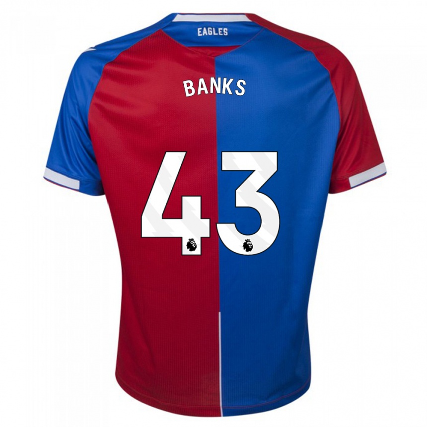 Hombre Fútbol Camiseta Scott Banks #43 Rojo Azul 1ª Equipación 2023/24 Perú