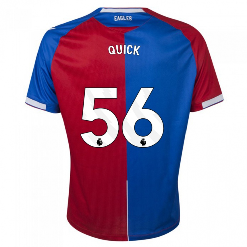 Hombre Fútbol Camiseta Daniel Quick #56 Rojo Azul 1ª Equipación 2023/24 Perú