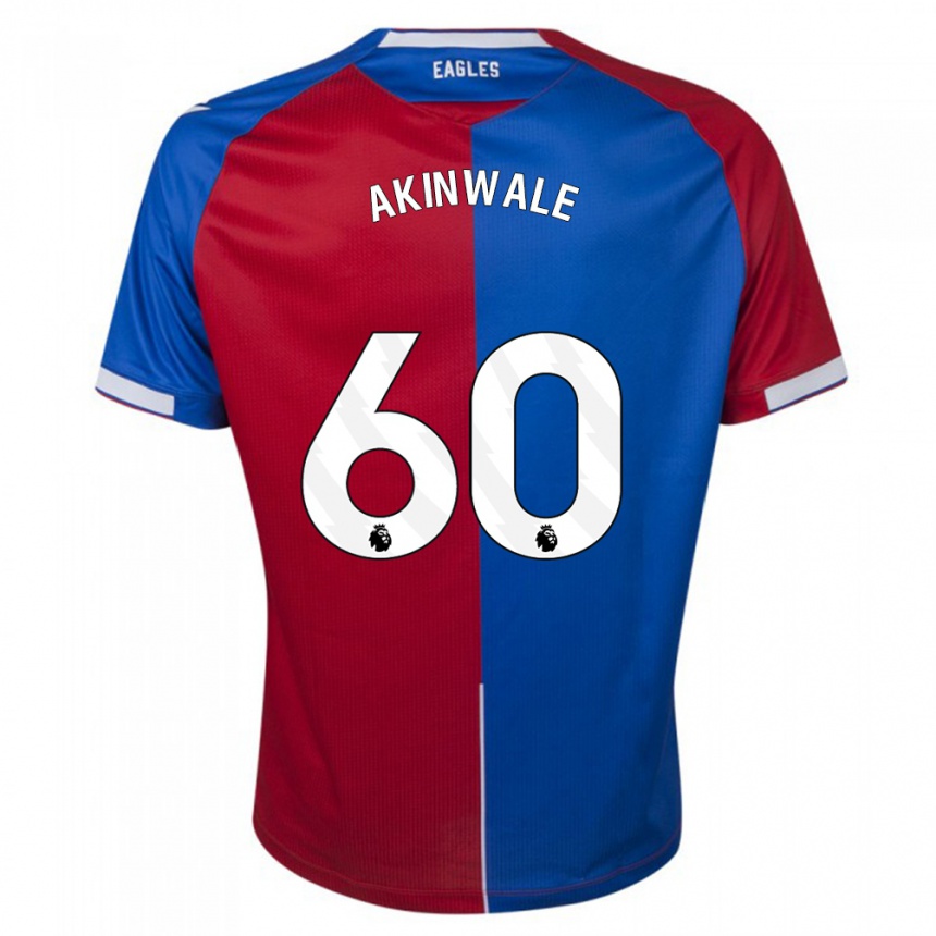 Hombre Fútbol Camiseta Victor Akinwale #60 Rojo Azul 1ª Equipación 2023/24 Perú