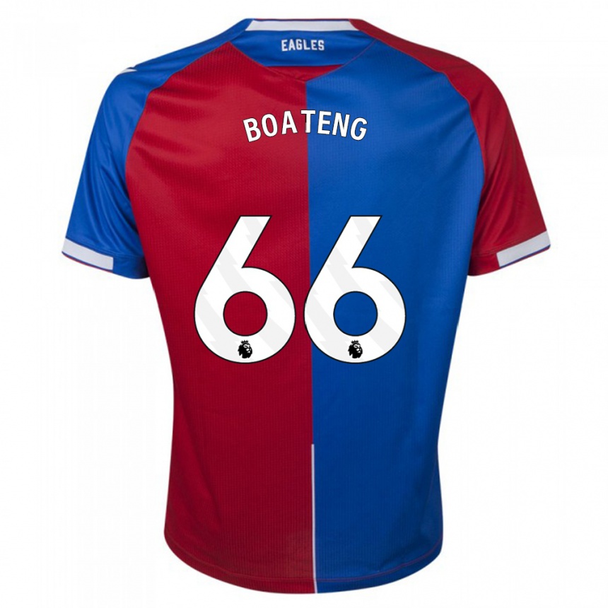 Hombre Fútbol Camiseta David Boateng #66 Rojo Azul 1ª Equipación 2023/24 Perú