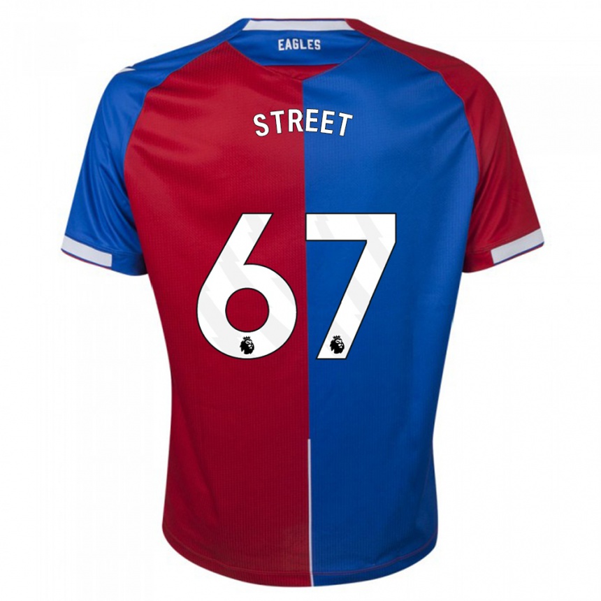 Hombre Fútbol Camiseta Rob Street #67 Rojo Azul 1ª Equipación 2023/24 Perú