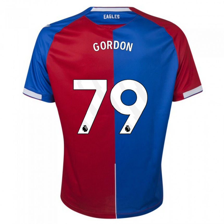 Hombre Fútbol Camiseta John-Kymani Gordon #79 Rojo Azul 1ª Equipación 2023/24 Perú