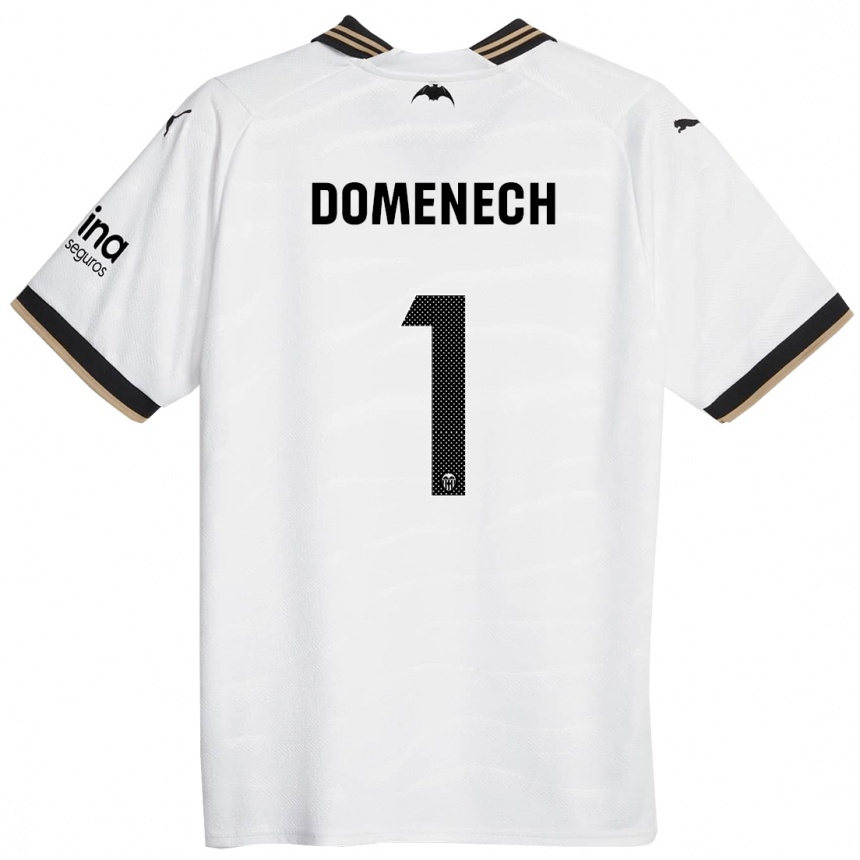 Hombre Fútbol Camiseta Jaume Domenech #1 Blanco 1ª Equipación 2023/24 Perú