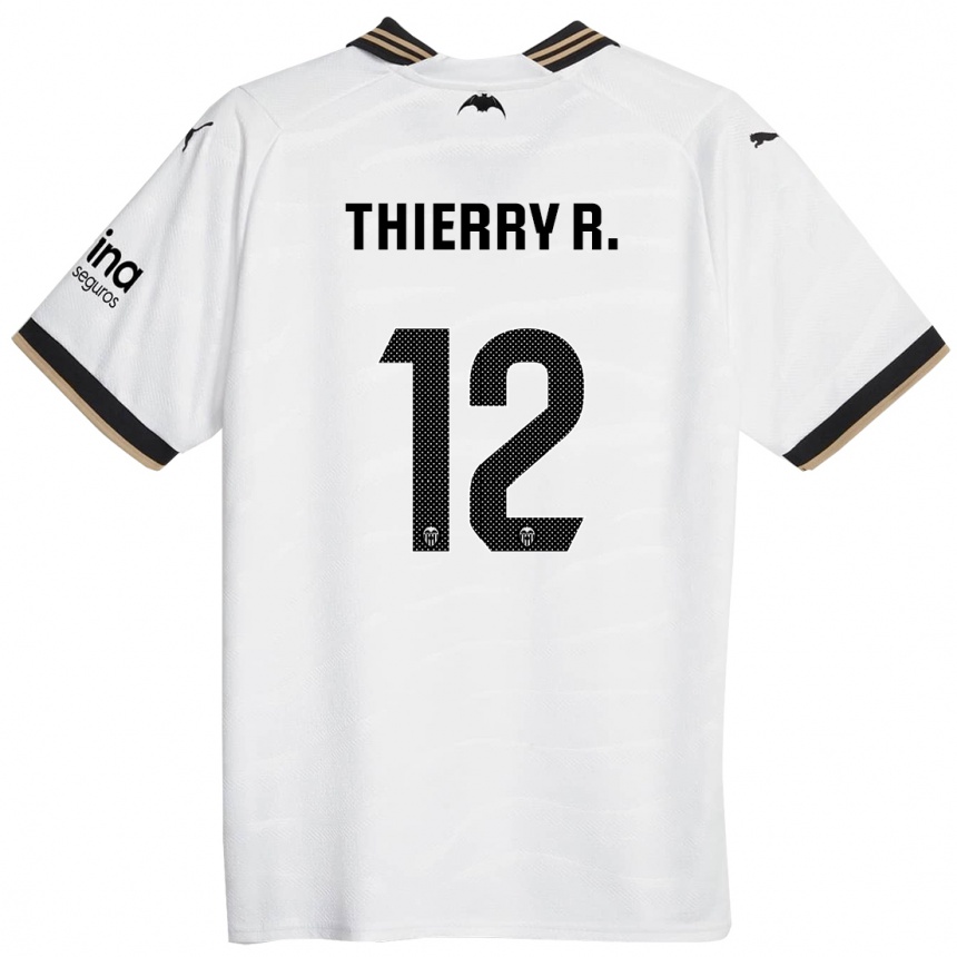 Hombre Fútbol Camiseta Thierry Correia #12 Blanco 1ª Equipación 2023/24 Perú