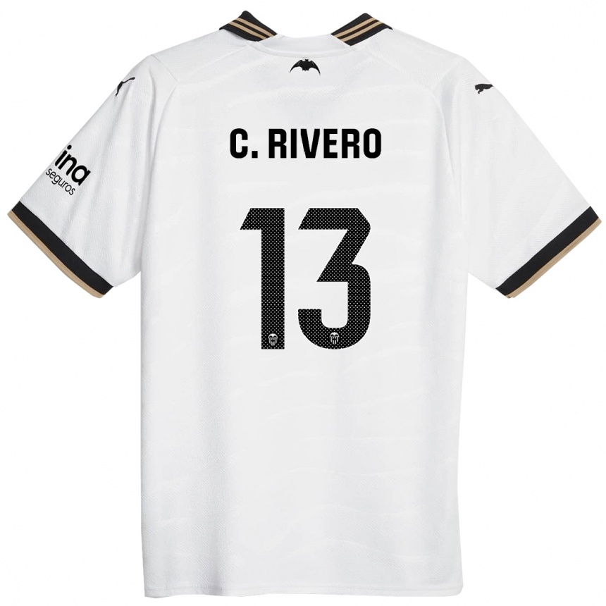 Hombre Fútbol Camiseta Cristian Rivero #13 Blanco 1ª Equipación 2023/24 Perú