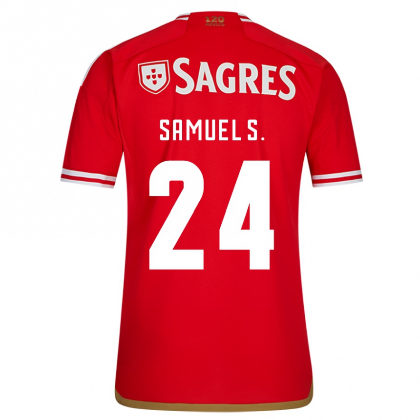 Hombre Fútbol Camiseta Samuel Soares #24 Rojo 1ª Equipación 2023/24 Perú