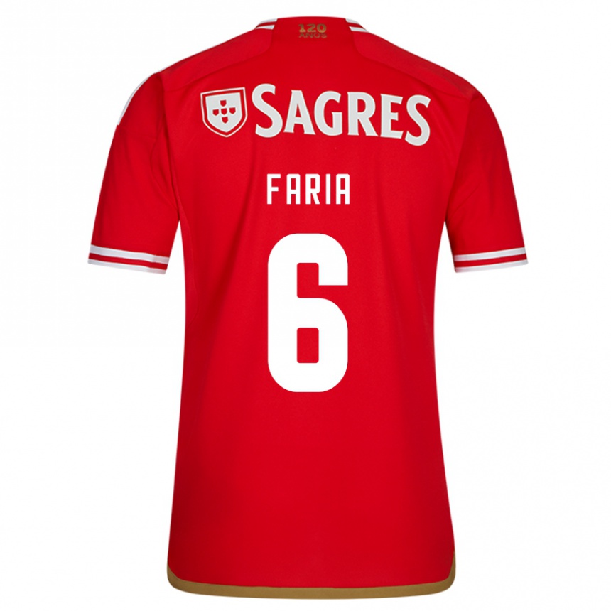 Hombre Fútbol Camiseta Andreia Faria #6 Rojo 1ª Equipación 2023/24 Perú