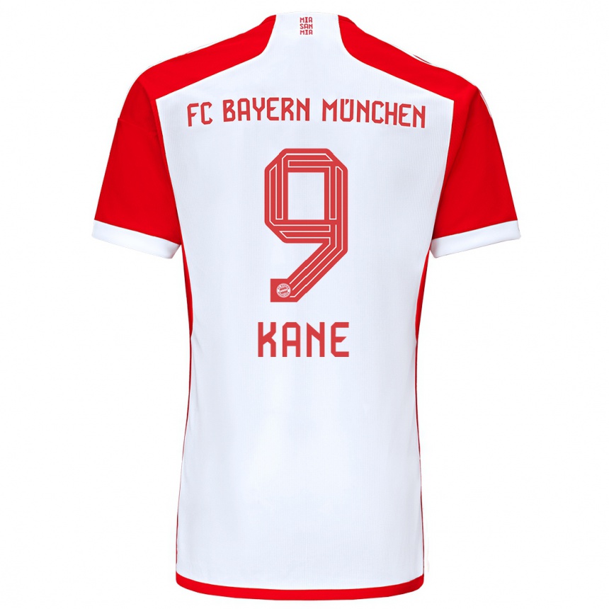 Hombre Fútbol Camiseta Harry Kane #9 Rojo Blanco 1ª Equipación 2023/24 Perú