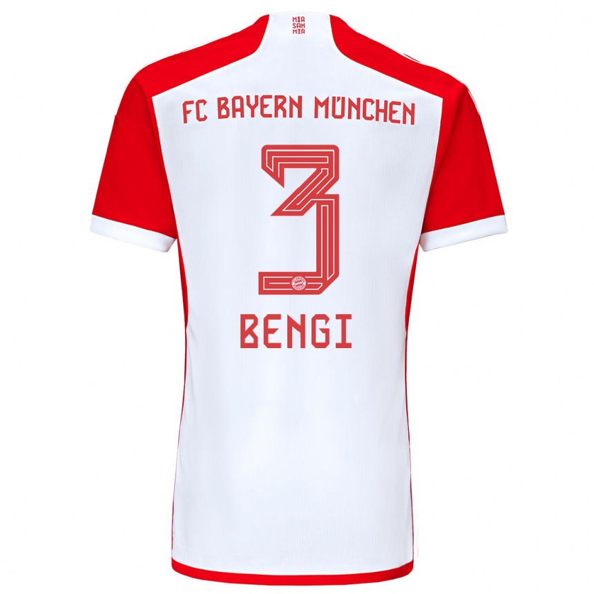 Hombre Fútbol Camiseta Kaan Bengi #3 Rojo Blanco 1ª Equipación 2023/24 Perú