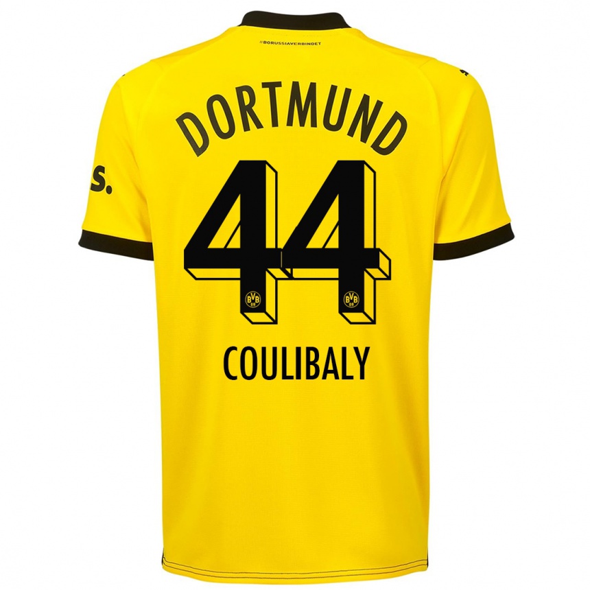 Hombre Fútbol Camiseta Soumaila Coulibaly #44 Amarillo 1ª Equipación 2023/24 Perú