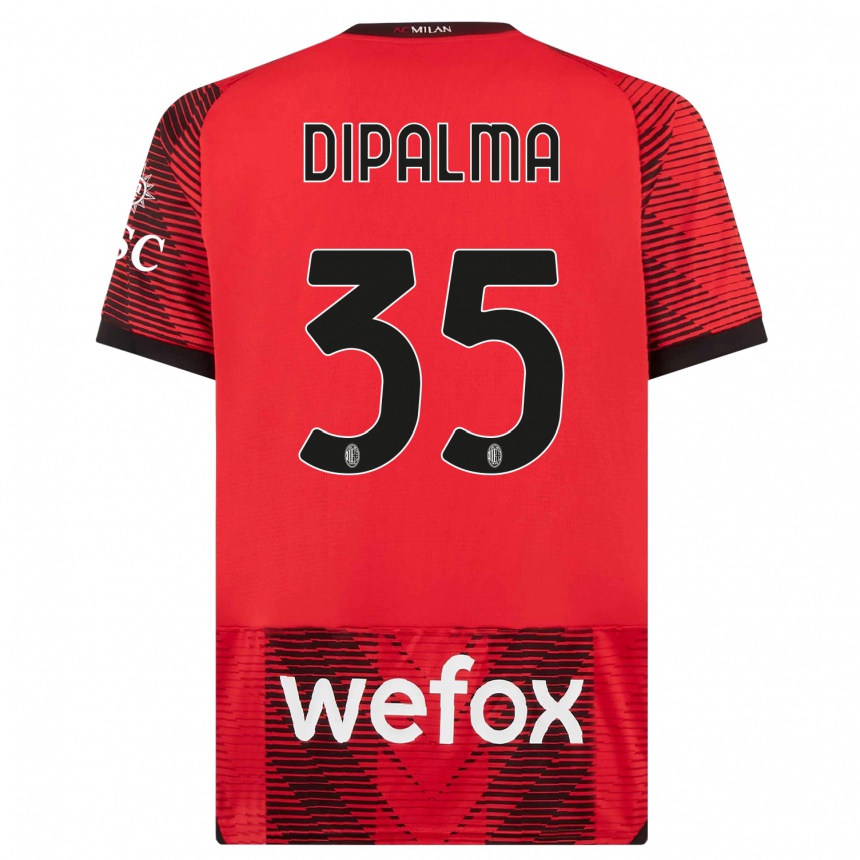 Hombre Fútbol Camiseta Matteo Dipalma #35 Negro Rojo 1ª Equipación 2023/24 Perú