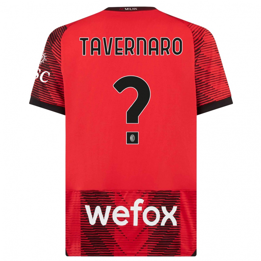 Hombre Fútbol Camiseta Federico Tavernaro #0 Negro Rojo 1ª Equipación 2023/24 Perú