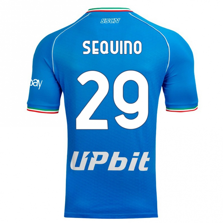 Hombre Fútbol Camiseta Giovanni Sequino #29 Cielo Azul 1ª Equipación 2023/24 Perú