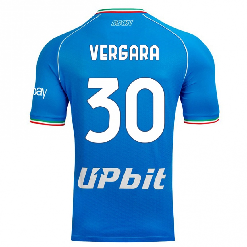 Hombre Fútbol Camiseta Antonio Vergara #30 Cielo Azul 1ª Equipación 2023/24 Perú