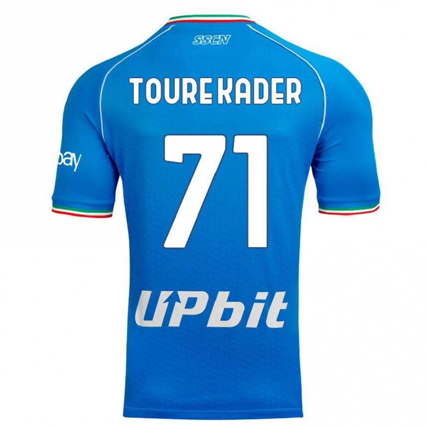 Hombre Fútbol Camiseta Aziz Toure Kader #71 Cielo Azul 1ª Equipación 2023/24 Perú