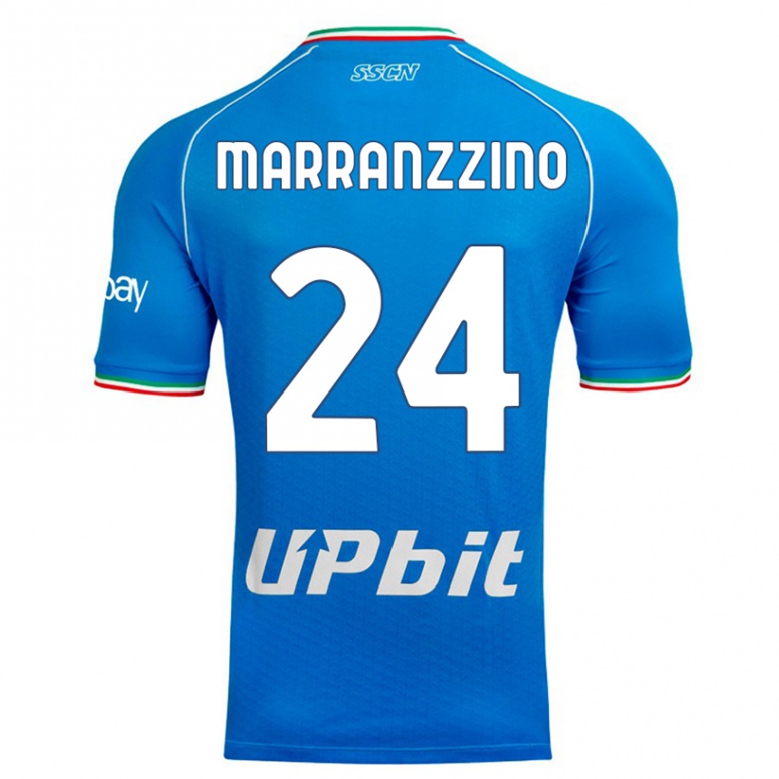 Hombre Fútbol Camiseta Pasquale Marranzzino #24 Cielo Azul 1ª Equipación 2023/24 Perú