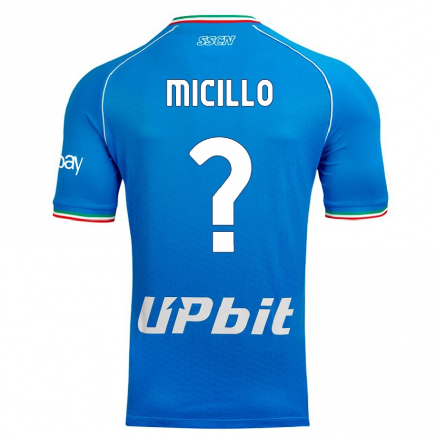 Hombre Fútbol Camiseta Salvatore Micillo #0 Cielo Azul 1ª Equipación 2023/24 Perú