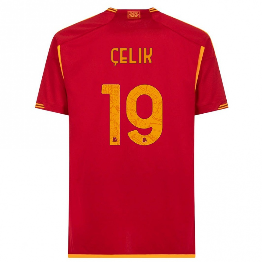 Hombre Fútbol Camiseta Zeki Celik #19 Rojo 1ª Equipación 2023/24 Perú