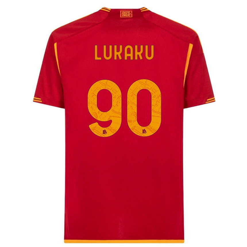 Hombre Fútbol Camiseta Romelu Lukaku #90 Rojo 1ª Equipación 2023/24 Perú