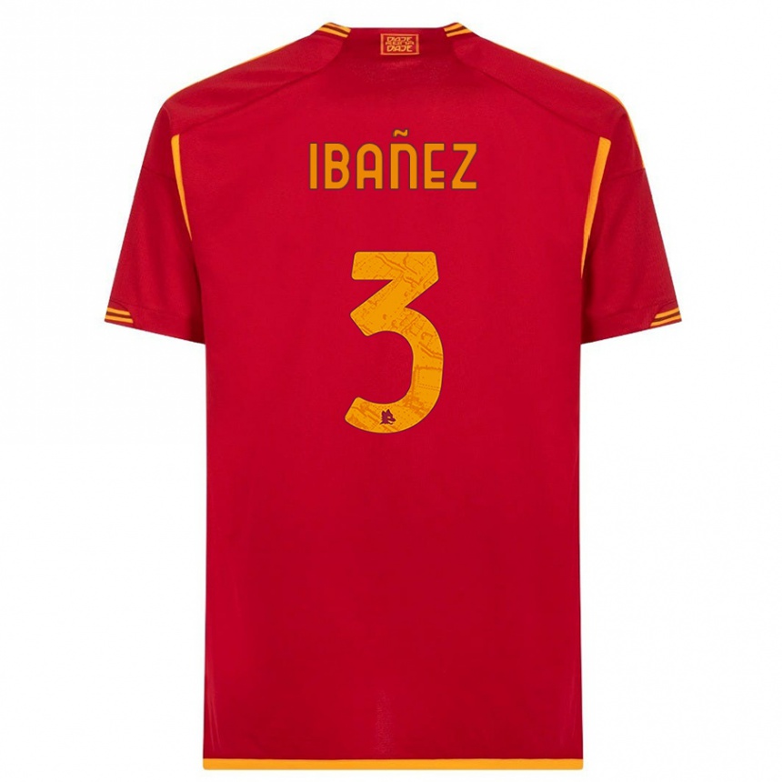 Hombre Fútbol Camiseta Roger Ibanez #3 Rojo 1ª Equipación 2023/24 Perú