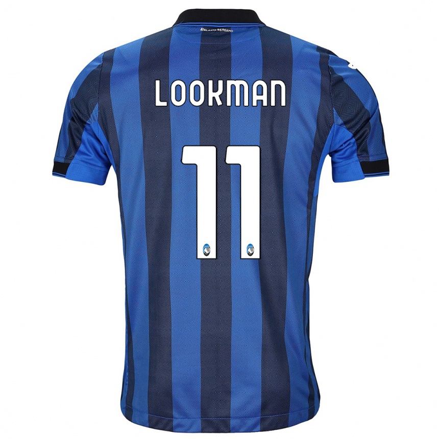 Hombre Fútbol Camiseta Ademola Lookman #11 Azul Negro 1ª Equipación 2023/24 Perú