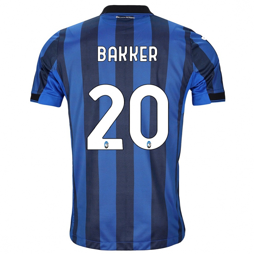 Hombre Fútbol Camiseta Mitchel Bakker #20 Azul Negro 1ª Equipación 2023/24 Perú