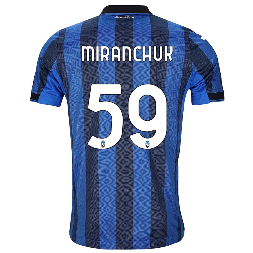 Hombre Fútbol Camiseta Aleksey Miranchuk #59 Azul Negro 1ª Equipación 2023/24 Perú