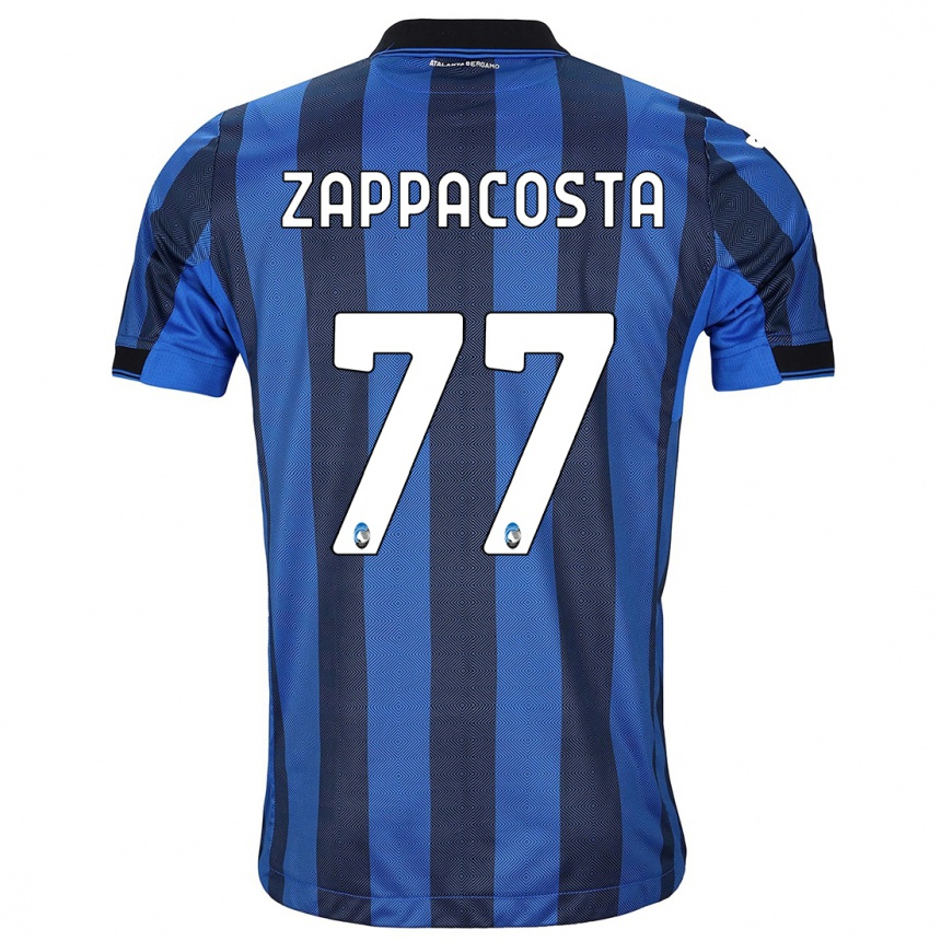 Hombre Fútbol Camiseta Davide Zappacosta #77 Azul Negro 1ª Equipación 2023/24 Perú