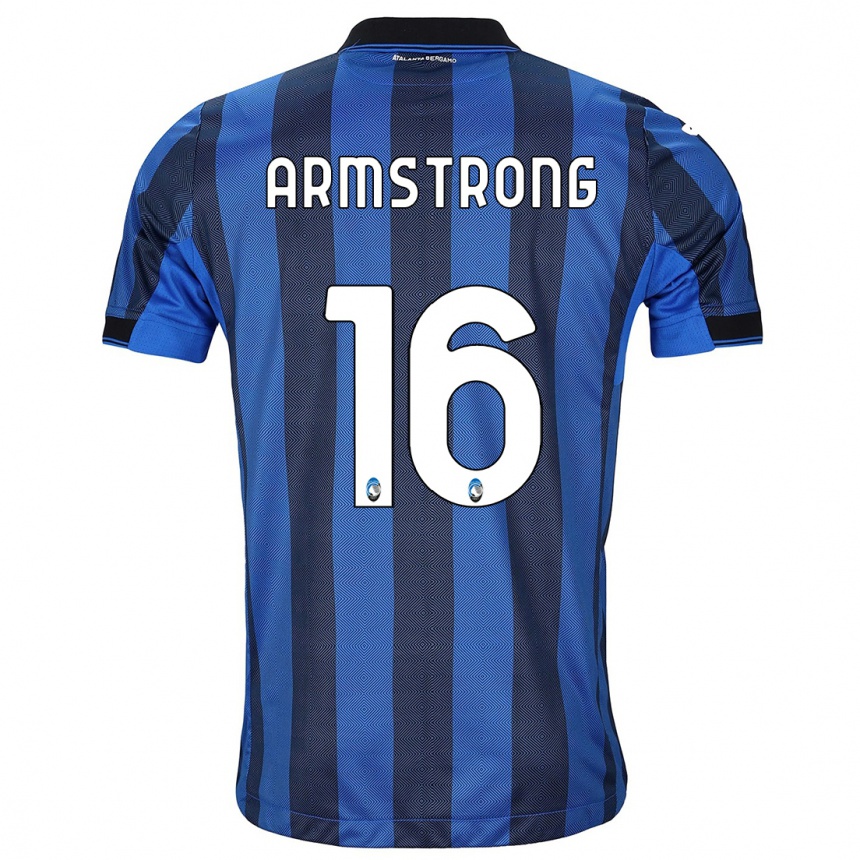 Hombre Fútbol Camiseta Daniel Armstrong #16 Azul Negro 1ª Equipación 2023/24 Perú