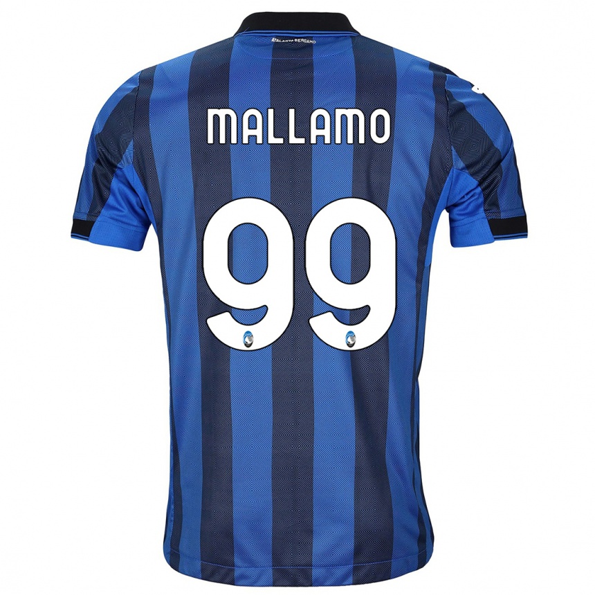 Hombre Fútbol Camiseta Alessandro Mallamo #99 Azul Negro 1ª Equipación 2023/24 Perú